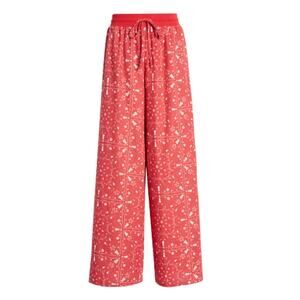 New ~ BP. ~Nordstrom Women's Red Barberry Bandana Chirstmas Pajama Pants Size M